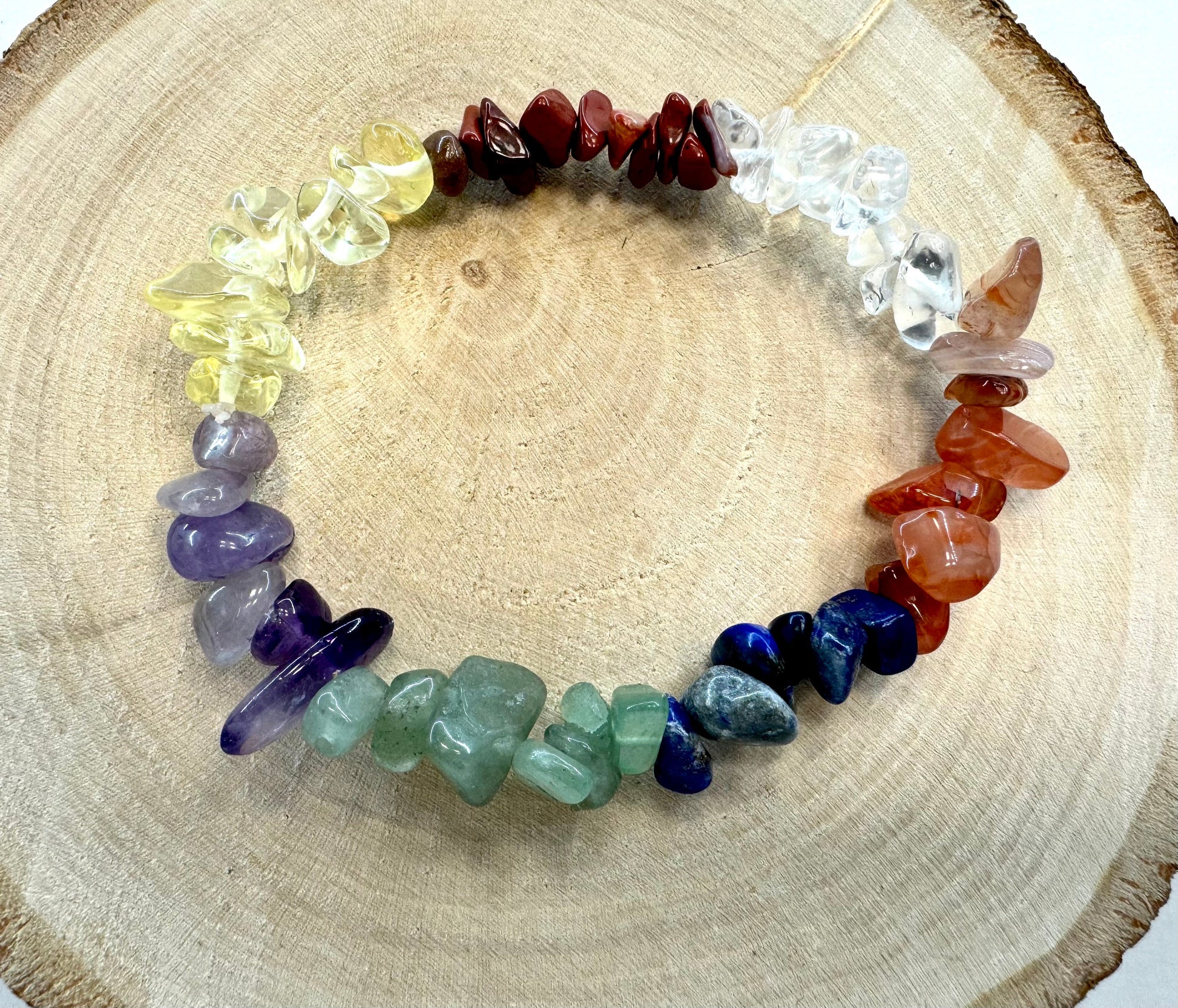 Náramok z minerálov čakrový sekaný farebný-Bracelets-DIARA.sk-DIARA.sk