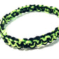 Pánsky náramok pletený šnúrkový dvojfarebný čierny neónový zelený hrubý-Bracelets-DIARAfashion-DIARA.sk