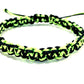 Pánsky náramok pletený šnúrkový dvojfarebný čierny neónový zelený hrubý-Bracelets-DIARAfashion-DIARA.sk