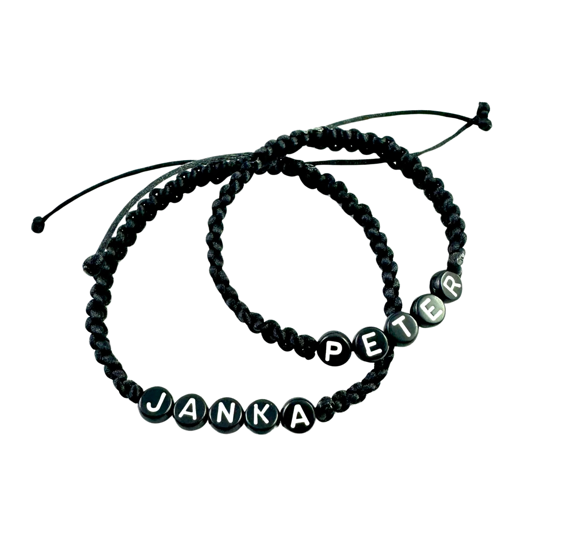 Pletené náramky pre páry s menom 2 ks mix-Bracelets-DIARAfashion-Červené-DIARA.sk