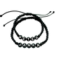 Pletené náramky pre páry s menom 2 ks mix farieb-Bracelets-DIARAfashion-Čierne-DIARA.sk