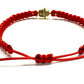 Pletený dámsky červený náramok ruka Fatimy - hamsa zlatá-Bracelets-DIARA.sk-DIARA.sk