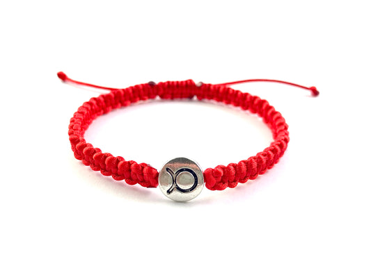 Pletený náramok zverokruh červený-Bracelets-DIARAfashion-Dámsky-Vodnár-DIARA.sk