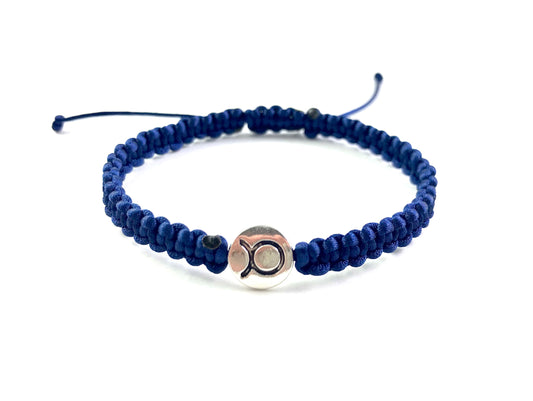 Pletený náramok zverokruh modrý-Bracelets-DIARAfashion-Dámsky-Vodnár-DIARA.sk