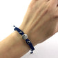 Pletený náramok zverokruh s Hematitom modrý-Bracelets-DIARA-Dámsky-Vodnár-DIARA.sk