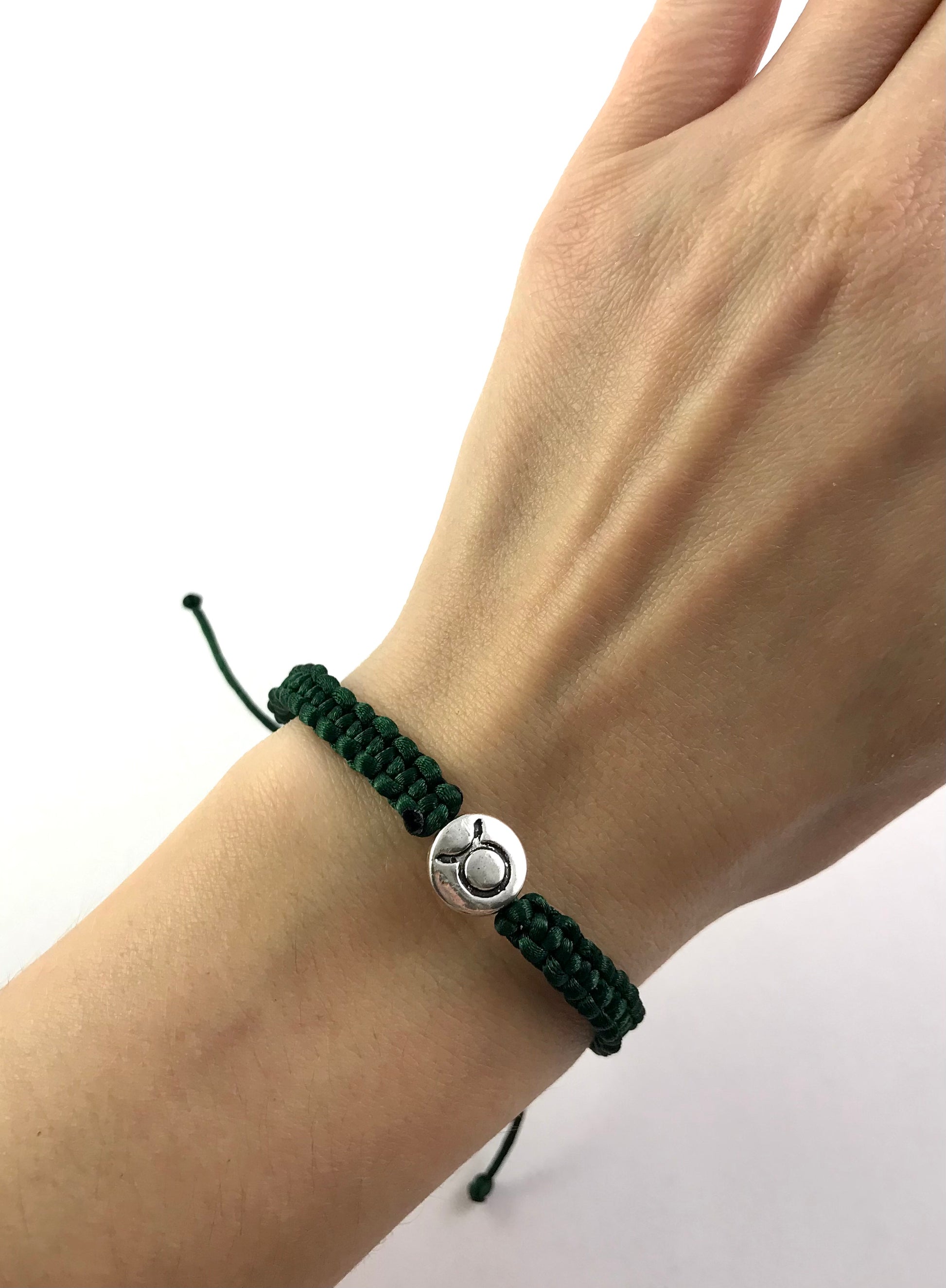 Pletený náramok zverokruh zelený-Bracelets-DIARAfashion-Dámsky-Vodnár-DIARA.sk