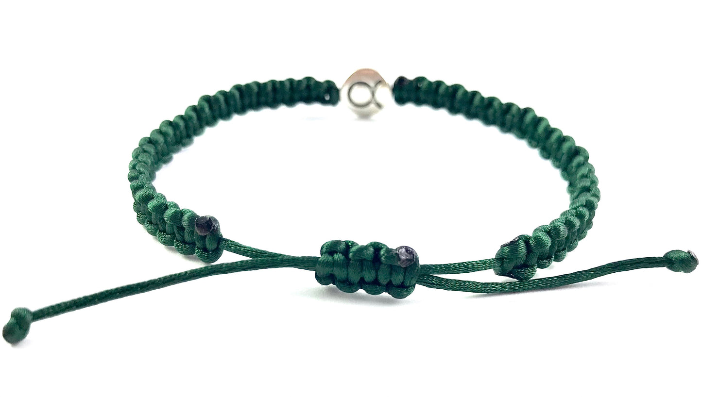 Pletený náramok zverokruh zelený-Bracelets-DIARAfashion-Dámsky-Vodnár-DIARA.sk
