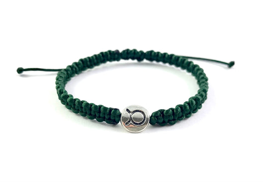 Pletený náramok zverokruh zelený-Bracelets-DIARAfashion-Dámsky-Vodnár-DIARA.sk