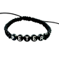 Pletený šnúrkový náramok s vlastným textom-Bracelets-DIARAfashion-Dámsky-Čierna-DIARA.sk