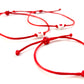 Rodinný set náramkov 3 ks červený so srdiečkami-Bracelets-DIARAfashion-0-12 mesiacov-DIARA.sk