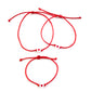 Rodinný set náramkov 3 ks červený so srdiečkami-Bracelets-DIARAfashion-0-12 mesiacov-DIARA.sk