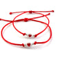 Šnúrkové náramky set 2 ks červené-Bracelets-DIARAfashion-DIARA.sk