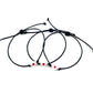 Šnúrkové náramky set 3 ks čierne so srdiečkom-Bracelets-DIARAfashion-DIARA.sk