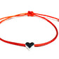 Šnúrkový náramok proti urieknutiu so srdiečkom červený-Bracelets-DIARA.sk-Dámsky-DIARA.sk
