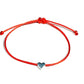 Šnúrkový náramok proti urieknutiu so srdiečkom červený-Bracelets-DIARA.sk-Dámsky-DIARA.sk