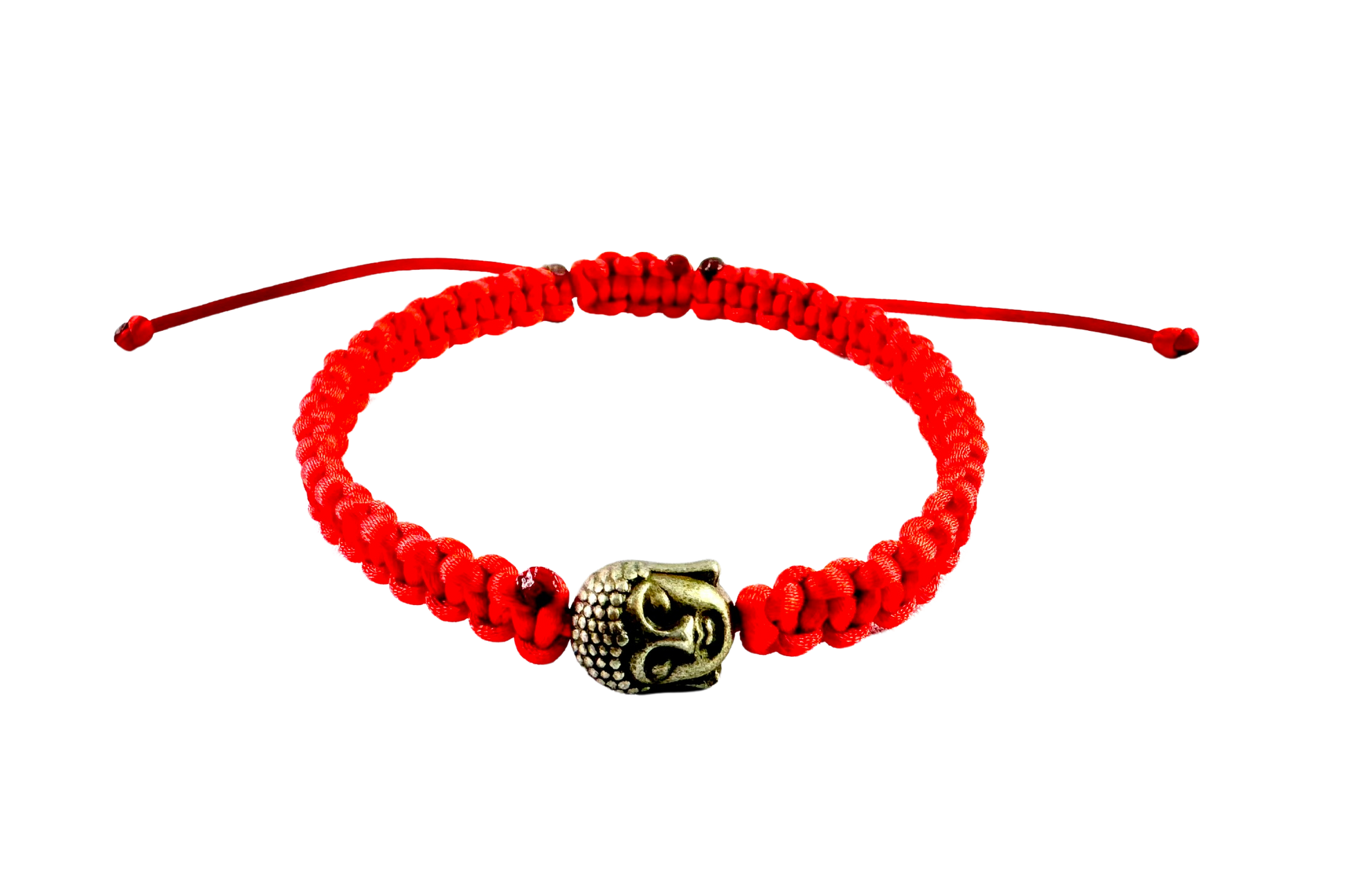 Šnúrkový pletený náramok Budha červený-Bracelets-DIARAfashion-DIARA.sk