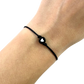 Tenký šnúrkový náramok s čiernym srdiečkom nastaviteľný-Bracelets-DIARA-Dámsky-Červený-DIARA.sk