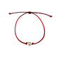 Tenký šnúrkový náramok so zlatým srdiečkom červený-Bracelets-DIARA-Dámsky-DIARA.sk