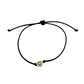 Tenký šnúrkový náramok so zlatým srdiečkom čierny-Bracelets-DIARA-Dámsky-DIARA.sk
