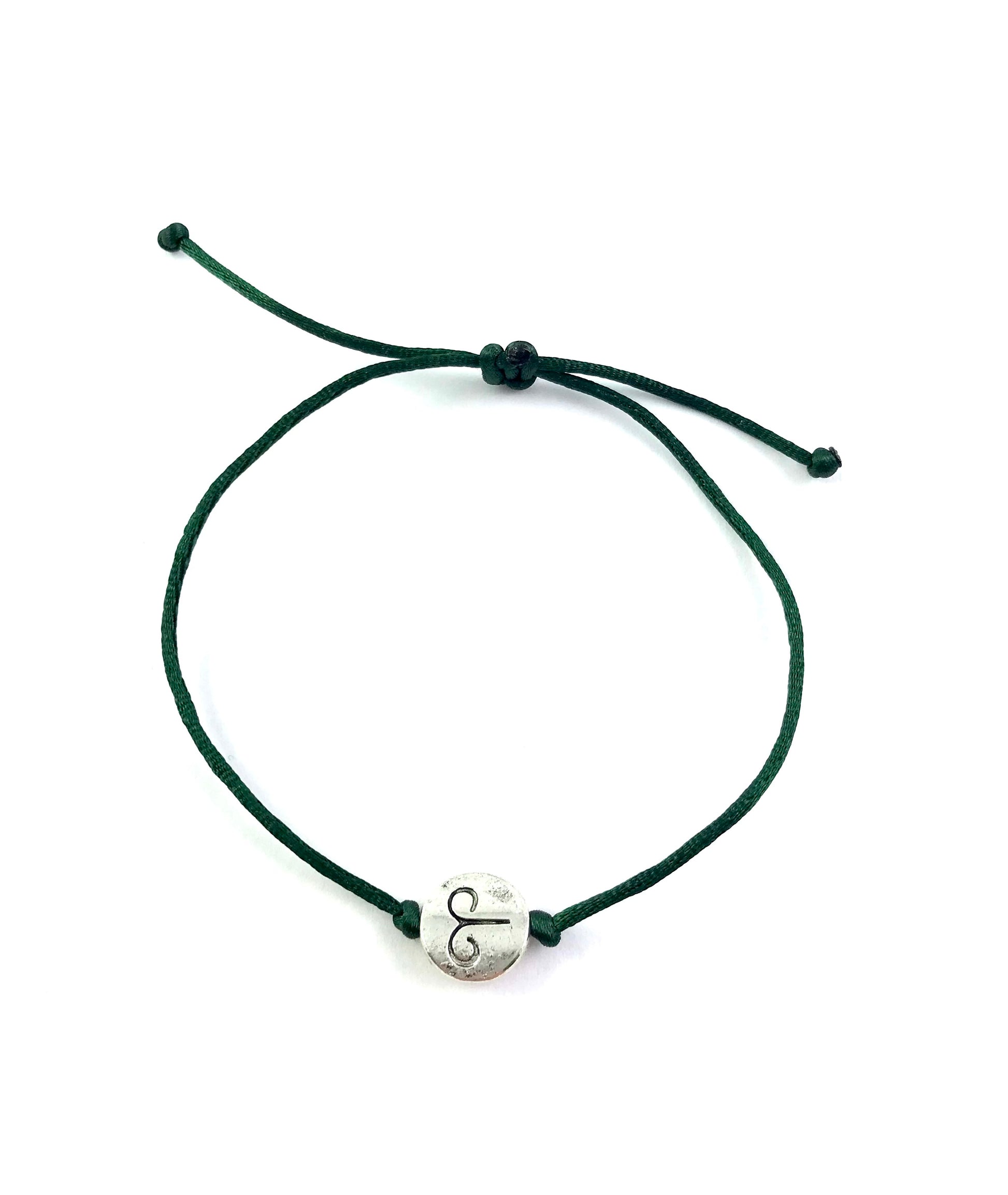 Tenký šnúrkový náramok zverokruh zelený-Bracelets-DIARAfashion-Dámsky-Vodnár-DIARA.sk