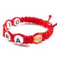 Detský náramok s menom a svietiacimi korálkami červený-Bracelets-DIARAfashion-Mesiac-0-12 mesiacov-DIARA.sk