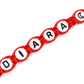 Detský náramok s menom červený-Bracelets-DIARAfashion-Mesiac-0-12 mesiacov-DIARA.sk