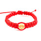 Detský pletený náramok svietiaci v tme rôzne vzory červená-Bracelets-DIARAfashion-Kvet-0-12 mesiacov-DIARA.sk