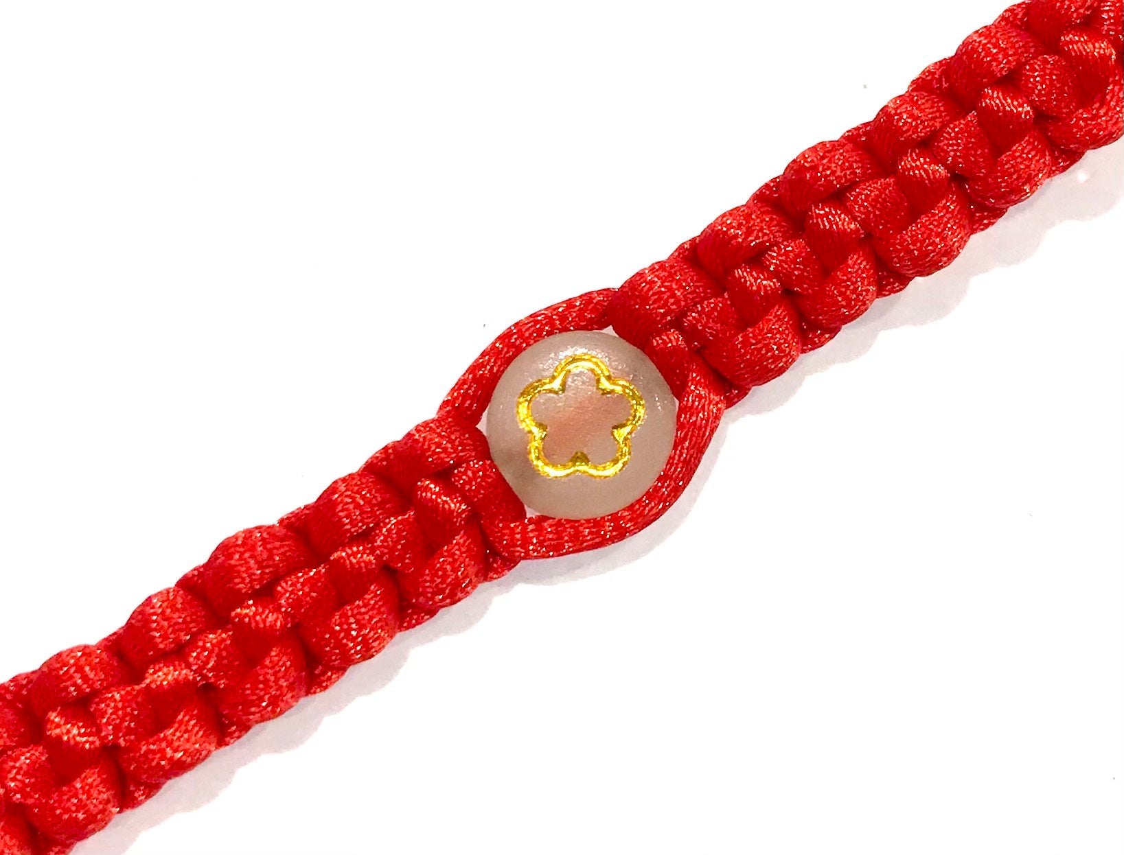 Detský pletený náramok svietiaci v tme rôzne vzory červená-Bracelets-DIARAfashion-Srdce-0-12 mesiacov-DIARA.sk