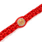 Detský pletený náramok svietiaci v tme rôzne vzory červená-Bracelets-DIARAfashion-Srdce-0-12 mesiacov-DIARA.sk