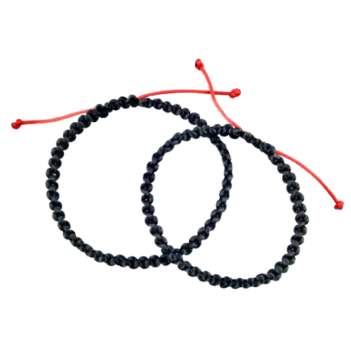 Náramky pre páry pletené šnúrkové čierne-Bracelets-DIARAfashion-DIARA.sk
