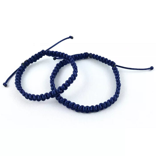 Náramky pre páry pletené šnúrkové modré-Bracelets-DIARAfashion-DIARA.sk