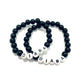 Náramky pre páry s menom čierne 2 ks-Bracelets-DIARAfashion-DIARA.sk