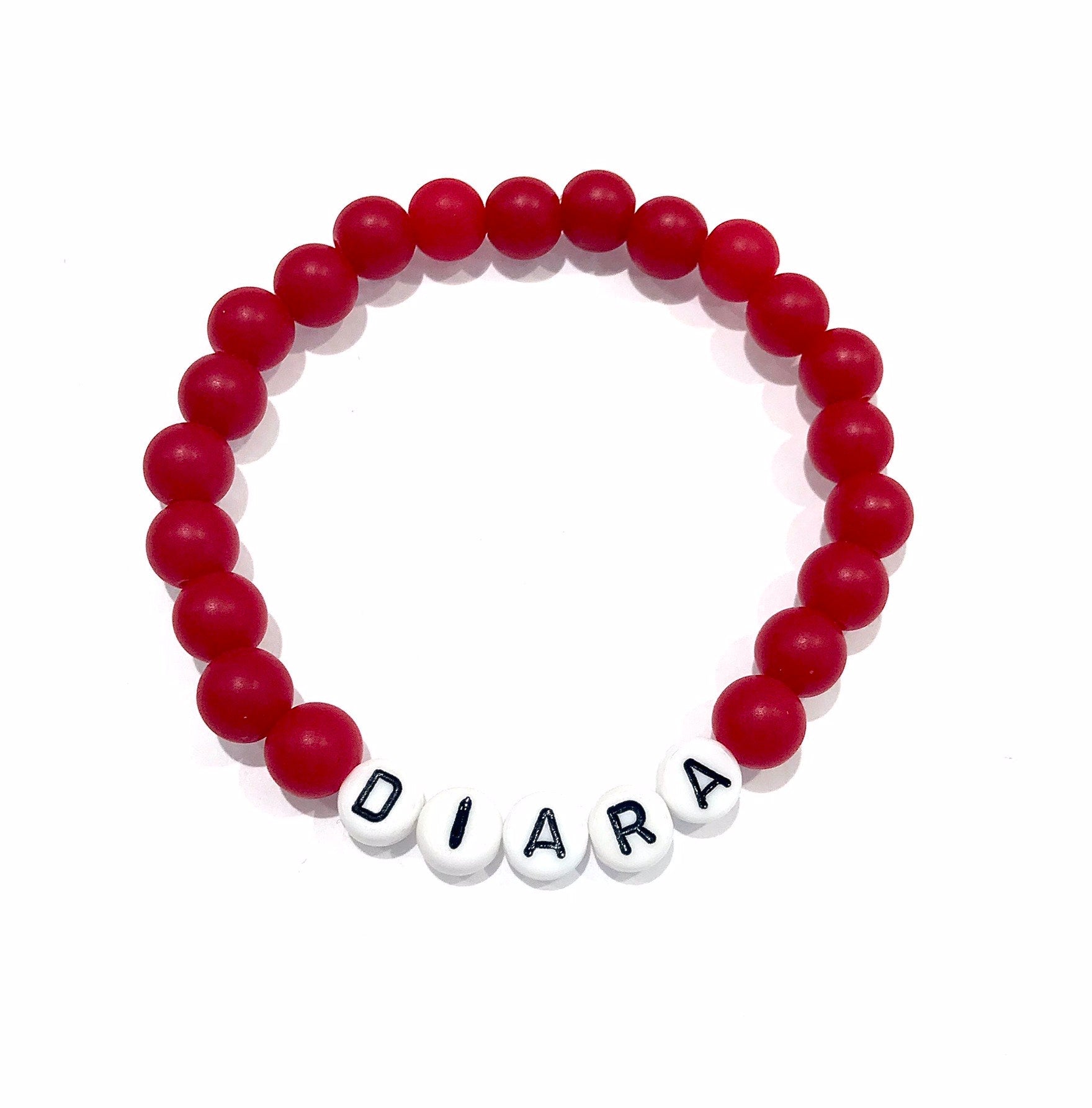 Náramok s menom červený-Bracelets-DIARAfashion-Dámsky-DIARA.sk