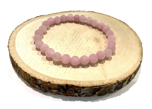 Náramok z minerálov Ruženín guľatý 6 mm-Bracelets-DIARAfashion-DIARA.sk