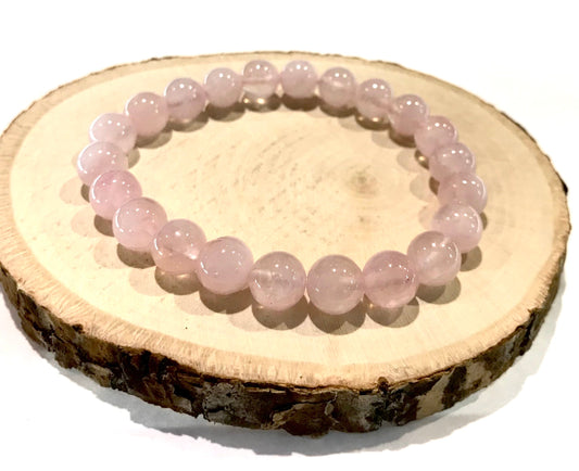 Náramok z minerálov Ruženín guľatý 8 mm-Bracelets-DIARAfashion-DIARA.sk
