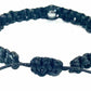 Pánsky nastaviteľný pletený náramok s Hematitom čierny šnúrkový-Bracelets-DIARAfashion-DIARA.sk