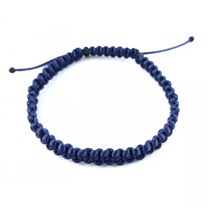 Pánsky šnúrkový pletený náramok modrý-Bracelets-DIARAfashion-DIARA.sk