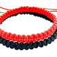 Pletené šnúrkové náramky pre páry červený a čierny-Bracelets-DIARAfashion-DIARA.sk