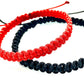 Pletené šnúrkové náramky pre páry červený a čierny-Bracelets-DIARAfashion-DIARA.sk