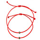 Šnúrkové náramky pre páry so srdiečkom červené tenké-Bracelets-DIARAfashion-DIARA.sk