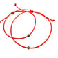 Šnúrkové náramky pre páry so srdiečkom červené tenké-Bracelets-DIARAfashion-DIARA.sk