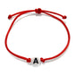 Šnúrkový náramok s iniciálou písmenkom-Bracelets-DIARAfashion-Červená-Dámsky-A-DIARA.sk